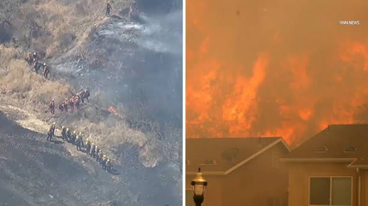 Fire in santa clarita today video